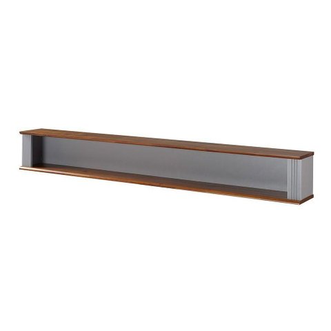 Armário Porta Temperos Hannover 120cm sem Porta Madeira Maciça Imbuia Linz Móveis