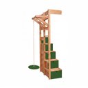 Ver imagem 1 de Kit Escada Baú e Playgroung Esquerdo Climb Casatema MadeiraOriginals Verde/Madeira Natural
