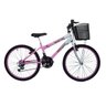 Bicicleta infantil aro 24 18 marchas new bike Feminina Rosa - 1
