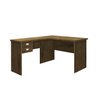 Mesa de Canto L Escrivaninha Office 2 Gavetas e Chave Taurus:jequitibá - 1