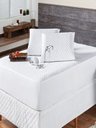 Ver imagem 1 de Protetor de Colchão Impermeável Matelado Casal Queen - Branco