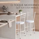 Ver imagem 3 de Conjunto 2 Cadeiras Tubular Estrututura Branca Liz:branco