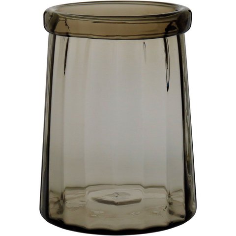 Vaso Decorativo Enfeite Casa Home&Co 27x19x19cm Vidro Âmbar