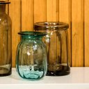 Ver imagem 2 de Vaso Decorativo Enfeite Casa Home&Co 27x19x19cm Vidro Âmbar