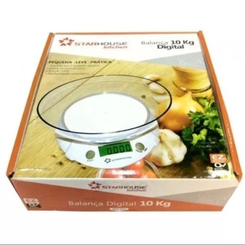 Balança Digital Precisão Alimento Cozinha Com Bandeja 10kg BS0189 - 2