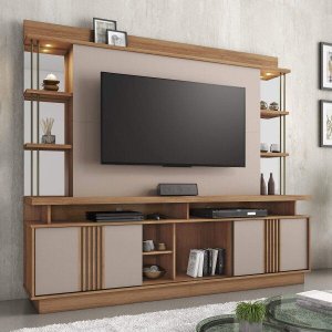 Estante Home 65 Polegadas Esplendor Candian JCM Móveis
