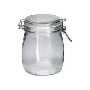 Pote Hermético Vidro Premium Redondo com Super Trava 830ml