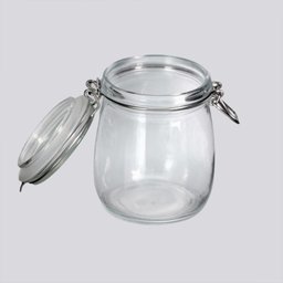 Pote Hermético Vidro Premium Redondo com Super Trava 830ml - 8
