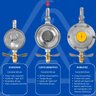 Regulador Registro de Gás de Cozinha Doméstico 1kg/h + Mangueira 80cm com Abraçadeiras | Aliança - 4