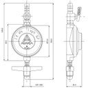 Ver imagem 3 de Regulador Registro de Gás de Cozinha Doméstico 1kg/h + Mangueira 80cm com Abraçadeiras | Aliança