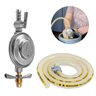 Regulador Registro de Gás de Cozinha Doméstico 1kg/h + Mangueira 80cm com Abraçadeiras | Aliança - 6