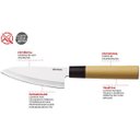 Ver imagem 2 de Faca para Peixe Brinox Inox 4' Samurai Faca Cortar Limpar