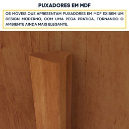 Cômoda Ripada Barcelona C/ Sapateira 4 Gavetas com 1 Porta Tcil Móveis Cômoda Barcelona Ripada Cinam - 5