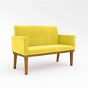 Ver imagem 1 de Sofá Namoradeira Confortável Sala de Estar ? Balaqui Decor Cor:amarelo