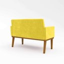 Ver imagem 3 de Sofá Namoradeira Confortável Sala de Estar ? Balaqui Decor Cor:amarelo