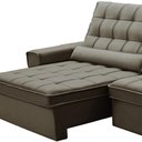 Ver imagem 7 de Sofá Retrátil Reclinável para Sala 4 Lugares 290cm Nebrasca F04 Veludo Marrom - Lyam Decor