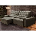 Ver imagem 2 de Sofá Retrátil Reclinável para Sala 4 Lugares 290cm Nebrasca F04 Veludo Marrom - Lyam Decor