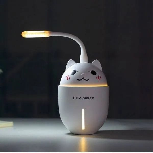 Umidificador Purificador Ar Luminária Abajur Ventilador LED Portátil 3 em 1 Adorable Pet - 4