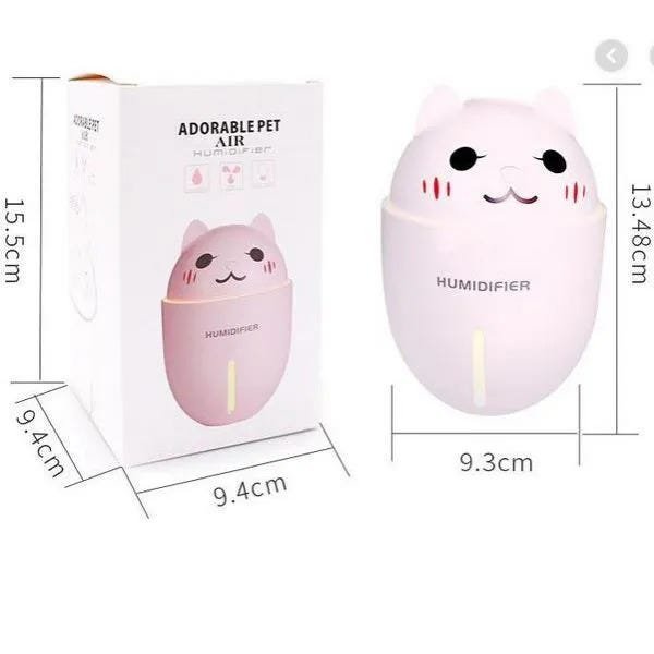 Umidificador Purificador Ar Luminária Abajur Ventilador LED Portátil 3 em 1 Adorable Pet - 6