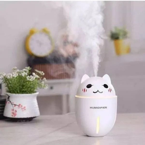 Umidificador Purificador Ar Luminária Abajur Ventilador LED Portátil 3 em 1 Adorable Pet - 3