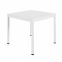 Ver imagem 2 de Mesa Cozinha e Refeitório 4 Lugares Quadrada 90cm x 90cm Pés Metal Casa Lar Cor:Branco