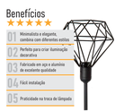 Ver imagem 3 de Abajur Coluna Diamante - Preto - 3112-3