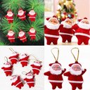 Ver mais imagens de Kit 9 Mini Papai Noel Pendente Enfeite Natalino para Arvore de Natal Decoração Porta Decorar