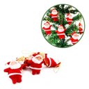 Ver imagem 4 de Kit 9 Mini Papai Noel Pendente Enfeite Natalino para Arvore de Natal Decoração Porta Decorar
