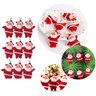 Kit 9 Mini Papai Noel Pendente Enfeite Natalino para Arvore de Natal Decoração Porta Decorar - 9