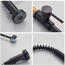 Ver imagem 3 de Kit Cuba Cozinha Gourmet Aço Inox 60x42  E Torneira Flexível Preta Brinovar