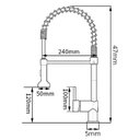 Ver imagem 5 de Kit Cuba Cozinha Gourmet Aço Inox 60x42 E Torneira Flexível Preta Brinovar