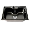 Ver imagem 7 de Kit Cuba Cozinha Gourmet Aço Inox 60x42  E Torneira Flexível Preta Brinovar