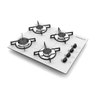 Cooktop Chamalux 4 Bocas Branco - Gás Natural - 1