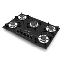 Ver imagem 1 de Cooktop Chamalux 5 Bocas Preto - Gás Natural
