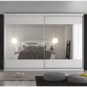 Ver imagem 1 de Guarda-Roupa Casal com Espelho 2 Portas de Correr Modena