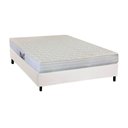 Ver imagem 1 de Cama Box Casal: Colchão Anatômico Herval Ag65 Frontier + Base Crc Courano White(138x188)