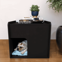 Ver imagem 2 de Mesa de Cabeceira Cama Pet Cães 45x45x40 Preto