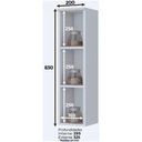 Ver imagem 2 de Armário Aéreo Nicho 20cm Henn Branco