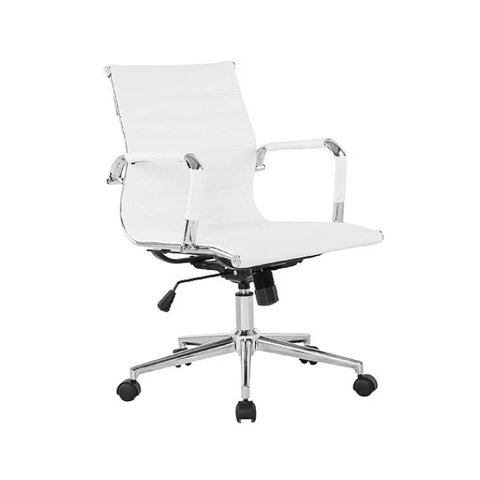 Cadeira Diretor Charles Eames Esteirinha - Cor Branco - Pollo Móveis - 32874
