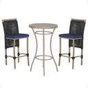 Ver imagem 1 de Mesa Bistrô e 2 Banquetas Roma Fendi Corda Náutica Estofado 10 Trama Original