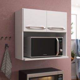 Armário Aéreo Modulado para Microondas Fidelitá Viena 70cm 2 Portas - 1