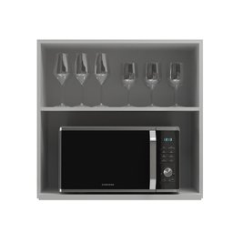 Armário Aéreo Modulado para Microondas Fidelitá Viena 70cm 2 Portas - 2