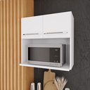 Ver imagem 1 de Armário Aéreo Modulado para Microondas Fidelitá Viena 70cm 2 Portas
