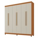Ver imagem 2 de Guarda-roupa Casal 6 Portas 2 Gavetas Apolo