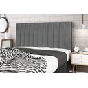 Ver imagem 1 de Cabeceira Casal Jbe Moveis Leblon Bege144cm Para Cama Box 138cm Decoração Quarto - Cinza