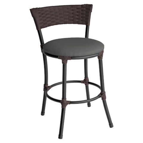 Banqueta Baixa Pisa Estofada para Balcão Baixo Gourmet