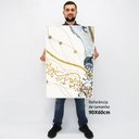 Ver imagem 2 de Quadro Decorativo em Canvas Abstrato Mármore Delicado TaColado Moldura Flutuante 4,5cm Branca 90 x 6