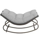 Ver imagem 2 de Cadeira Balanço Viena Corda Náutica para Jardim Sala Trama Cinza