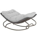 Ver imagem 1 de Cadeira Balanço Viena Corda Náutica para Jardim Sala Trama Cinza