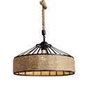 Ver imagem 2 de Lustre Pendente Corda Sisal 30cm Retro E27 Bivolt